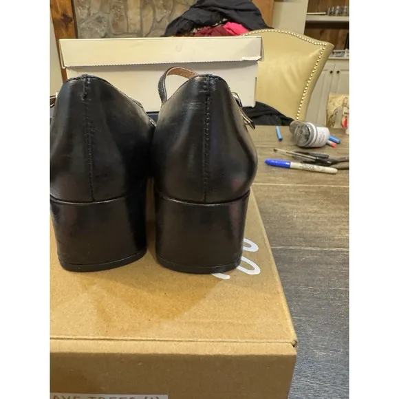 Madewell The Nettie Heeled Mary Jane In True Black Size 7.5