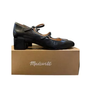 Madewell The Nettie Heeled Mary Jane In True Black Size 7.5
