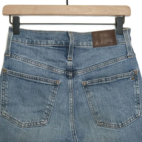 Madewell The Perfect Vintage Jean High Rise Raw Hem Crop Ankle Size 24