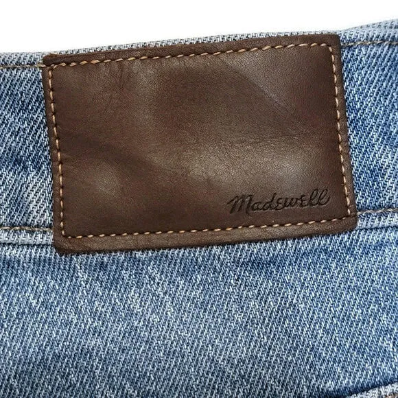 Madewell The Perfect Vintage Jean High Rise Raw Hem Crop Ankle Size 24