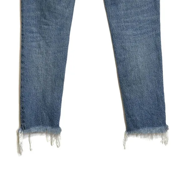 Madewell The Perfect Vintage Jean High Rise Raw Hem Crop Ankle Size 24