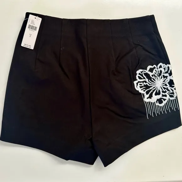 Maeve Embroidered Micro Shorts - Size 2 (US)