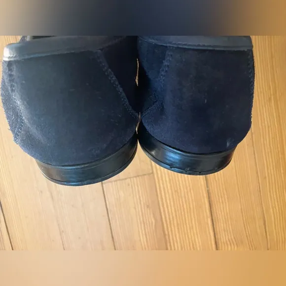 Magnanni Black Suede Loafers Sz 11.