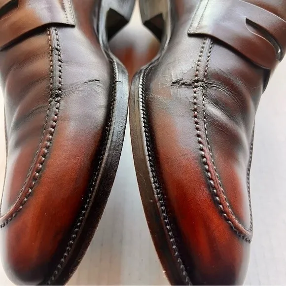 Magnanni Brown Leather Classic Penny Loafer Slip On Shoes Men’s Size 9 M 14658