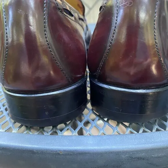 Magnanni Dress Shoes Men's 10 N Cordovan Oxblood Tassel Loafers Made in Spain