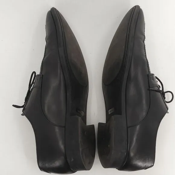Magnanni‎ for Neiman Marcus Black Leather Lace Up Shoes Derby Men's 10