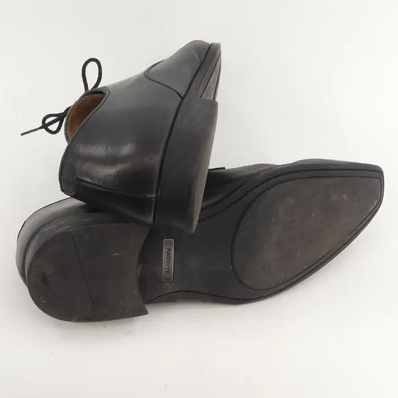 Magnanni‎ for Neiman Marcus Black Leather Lace Up Shoes Derby Men's 10
