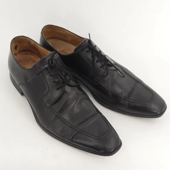 Magnanni‎ for Neiman Marcus Black Leather Lace Up Shoes Derby Men's 10