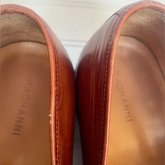 Magnanni Leather Slip on Loafer Dress Shoes, Men’s Size 12 (EU 46), style 12438