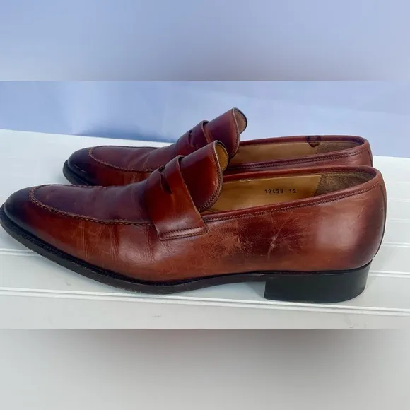 Magnanni Leather Slip on Loafer Dress Shoes, Men’s Size 12 (EU 46), style 12438