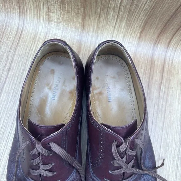 MAGNANNI Mahogany Cap Toe Lace Up Mens size 10.5 (4026) Dress Shoes