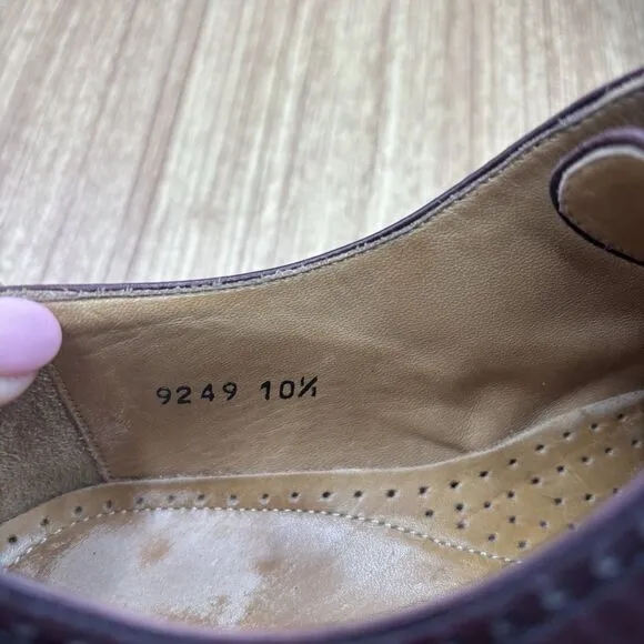 MAGNANNI Mahogany Cap Toe Lace Up Mens size 10.5 (4026) Dress Shoes