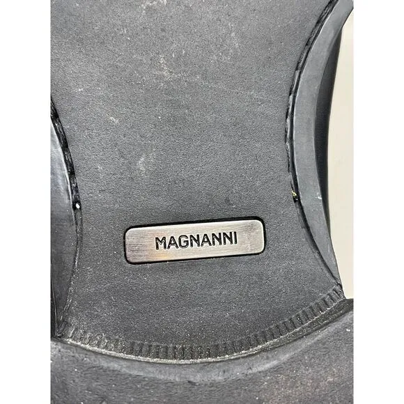 Magnanni Men's Federico Oxford Dress Shoes Black Leather US‎ 9.5 D Cap Toe