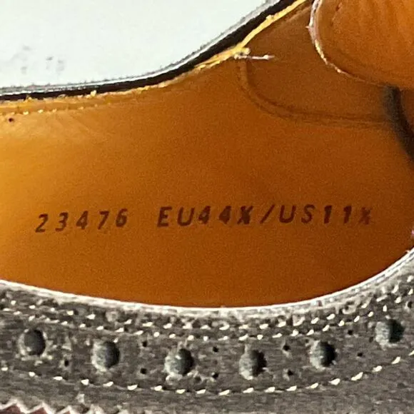 Magnanni Men’s Size 11.5 Brown Leather Wingtip Oxford Brogue Dress Shoes Lace Up