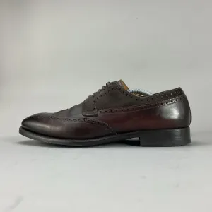 Magnanni Men’s Size 11.5 Brown Leather Wingtip Oxford Brogue Dress Shoes Lace Up
