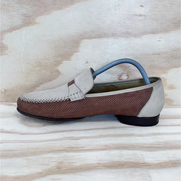 Magnanni - Silas Sasso - Loafers Moccasin - Tan/Brown - Men's - 8.5 - 9904