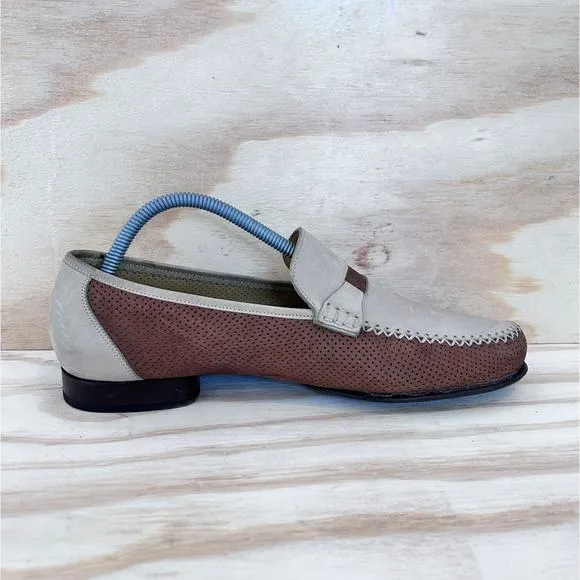 Magnanni - Silas Sasso - Loafers Moccasin - Tan/Brown - Men's - 8.5 - 9904