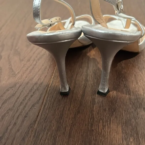 Manolo Blahnik Silver Dress Shoe Heels Size 40.5/10.5