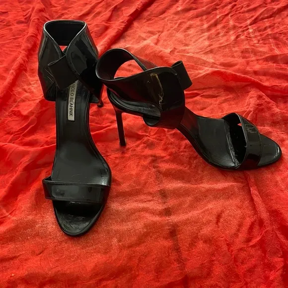 Manolo Blahnik women open toe high heel sandals shoes
