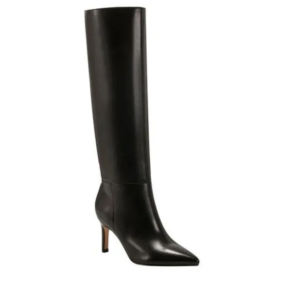 Marc Fisher LTD. Georgiey Pointed Toe Knee High Boot in Black at Nordstrom Rack