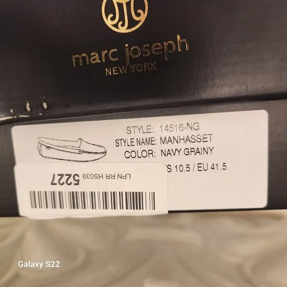 Marc Joseph &quot;Manhasset&quot; Leather loafers. NIB. Size 10.5 women's.