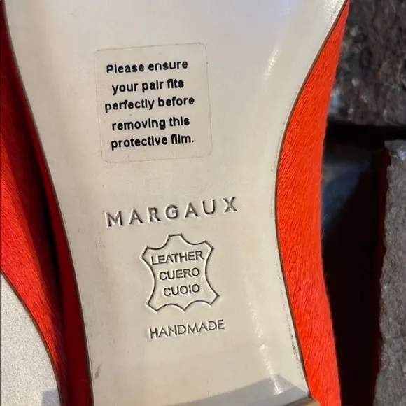 Margaux The Classic Limited Edition Vermillion Calf Hair Leather Ballet Flats