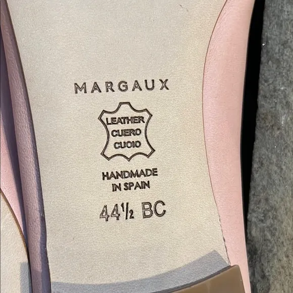 Margaux The Demi Pink Nappa Leather Bow Ballet Flats