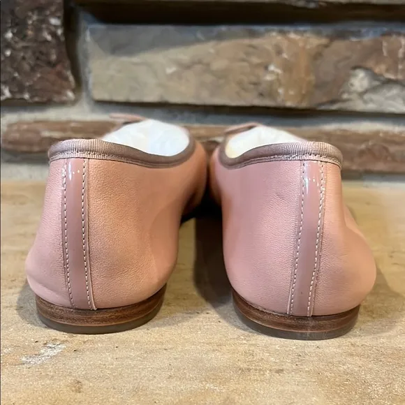 Margaux The Demi Pink Nappa Leather Bow Ballet Flats