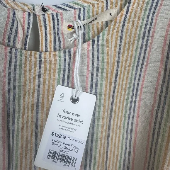 MARINE LAYER Laney Mini Beachy Stripe Dress