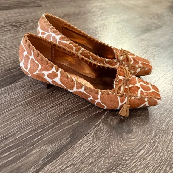 Martinez Valero Giraffe Print Shoes