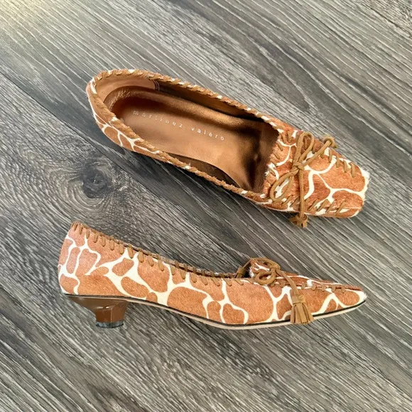 Martinez Valero Giraffe Print Shoes