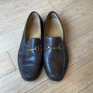 Maus &amp; Hoffman Men's Loafers Size 11 M Brown Leather Slip On Dress Shoes Spain