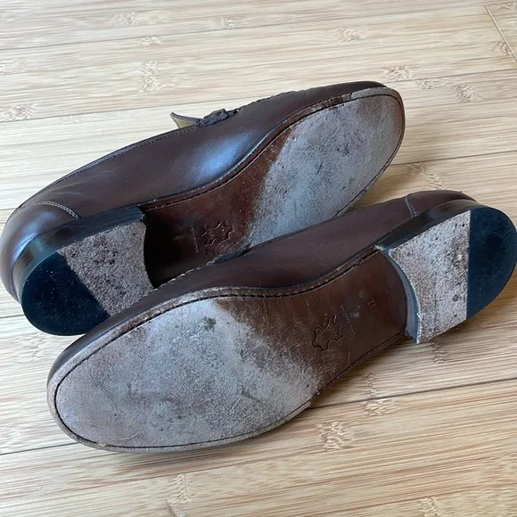 Maus &amp; Hoffman Men's Loafers Size 11 M Brown Leather Slip On Dress Shoes Spain