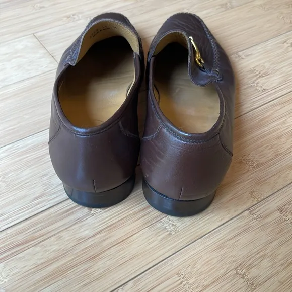 Maus &amp; Hoffman Men's Loafers Size 11 M Brown Leather Slip On Dress Shoes Spain