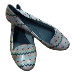 Mel by Melissa Mini Dreamed Womens Shoes Size 8 Glow Loafers Jelly Geometric