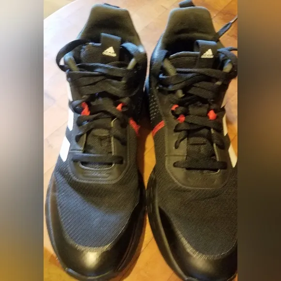 Men's Adidas Ownthegame basketball black red sneakers shoes size 12