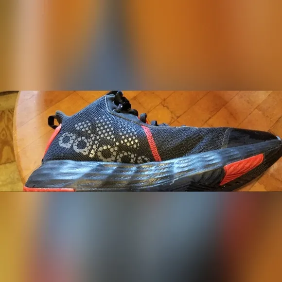 Men's Adidas Ownthegame basketball black red sneakers shoes size 12