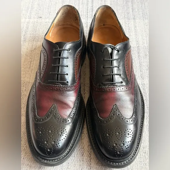 Men's Black and Brown Leather Shoes