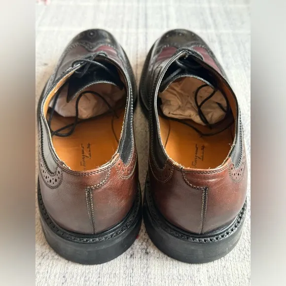 Men's Black and Brown Leather Shoes