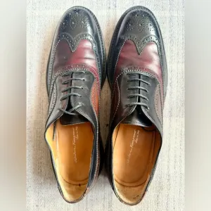 Men's Black and Brown Leather Shoes