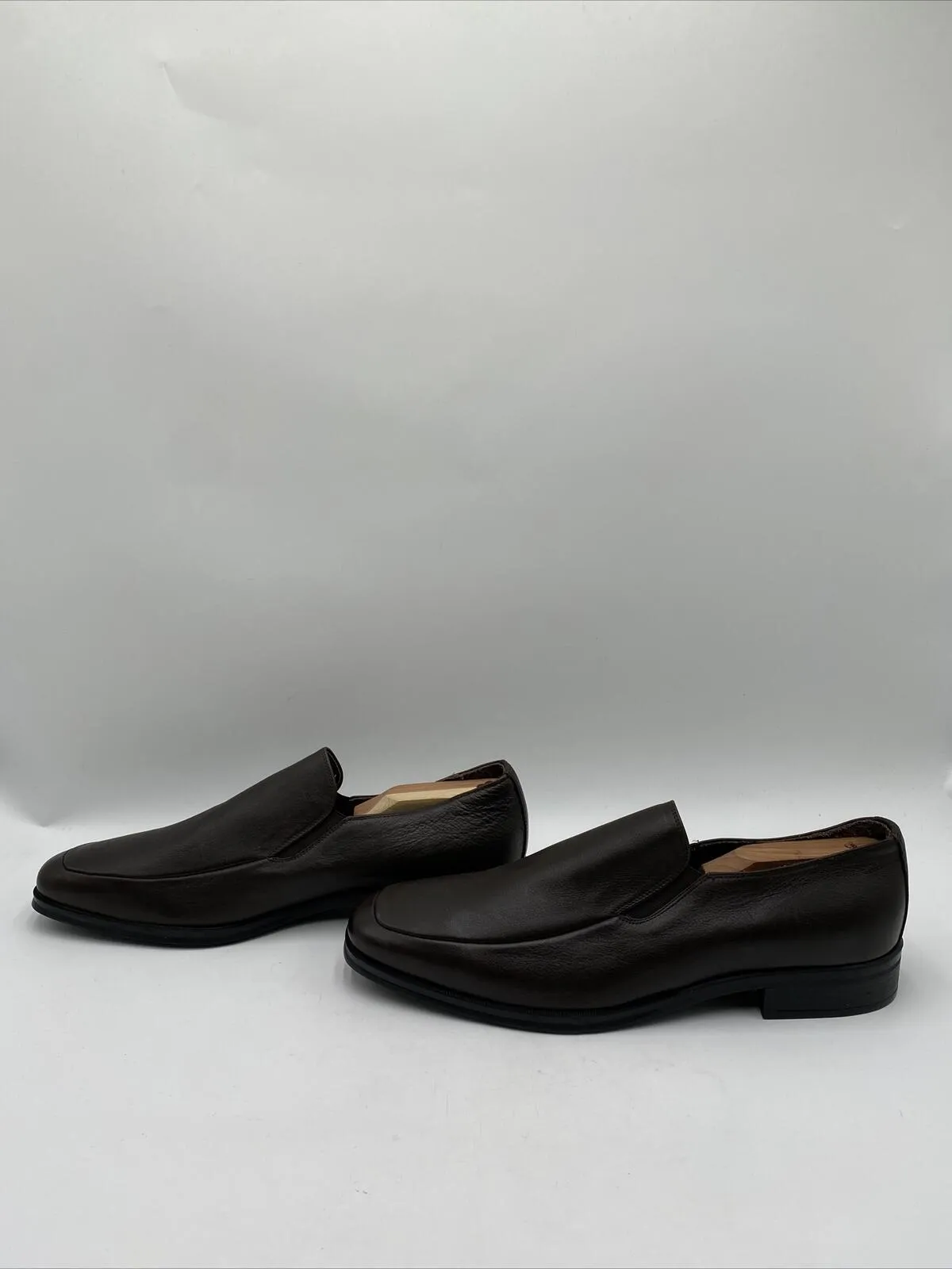 Men’s Bruno Magli Pitto Leather Loafers Men's Brown Size 13 - Very Good