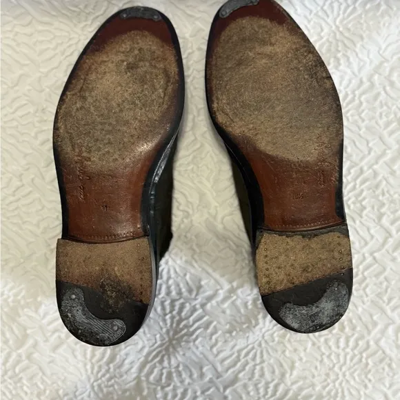 Men's Cesare Paciotti Size 10.5 Dark Green Suede Oxfords Made In Italy