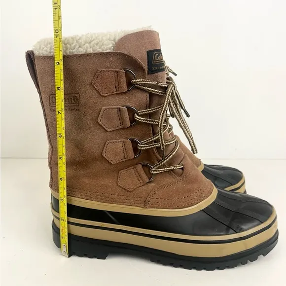 Men’s Coleman Fleece Lined Winter Lace Up Boots Mens Size 7