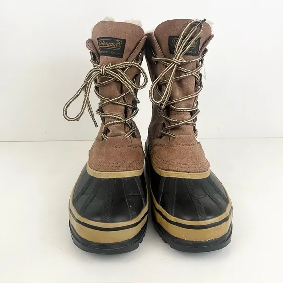 Men’s Coleman Fleece Lined Winter Lace Up Boots Mens Size 7