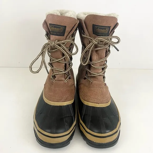 Men’s Coleman Fleece Lined Winter Lace Up Boots Mens Size 7