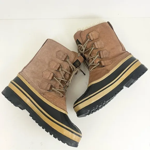Men’s Coleman Fleece Lined Winter Lace Up Boots Mens Size 7