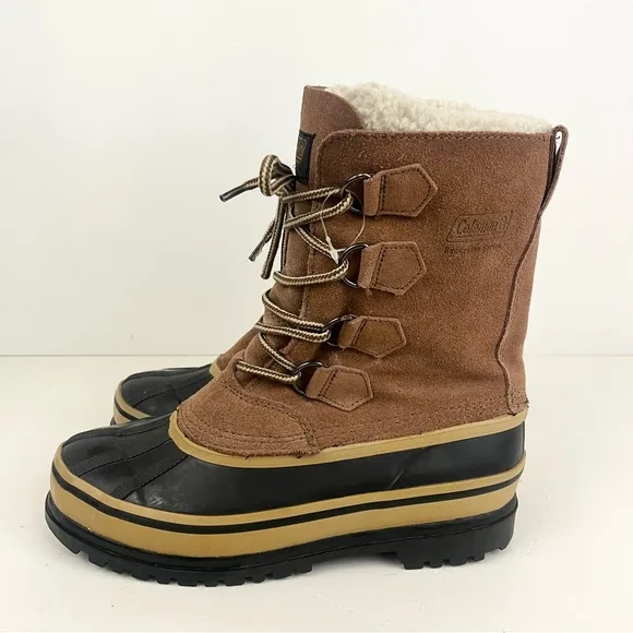 Men’s Coleman Fleece Lined Winter Lace Up Boots Mens Size 7