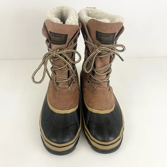 Men’s Coleman Fleece Lined Winter Lace Up Boots Mens Size 7