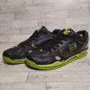 Men's DC Shoes Versa Flex 2 Black Green Monster Energy Skateboard Sneakers Sz 12