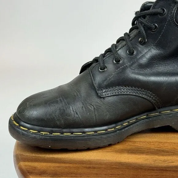 Mens Dr Martens 939 Ben Boot Made In England‎ Leather Black Shoes Size 6 M GUC